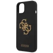 Guess GUHCP13SLS4GGBK iPhone 13 mini 5.4" hátlap, tok Silicone 4G Logo, fekete