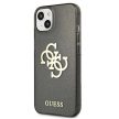 Guess GUHCP13SPCUGL4GBK iPhone 13 mini 5.4" hátlap, tok Glitter 4G Big Logo, fekete