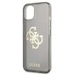 Guess GUHCP13SPCUGL4GBK iPhone 13 mini 5.4" hátlap, tok Glitter 4G Big Logo, fekete