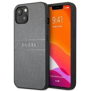   Guess GUHCP13SPSASBGR Saffiano Strap iPhone 13 mini 5.4", szürke