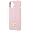 Guess GUHCP13SSLTGU Silicone Triangle iPhone 13 mini 5.4", hátlap, tok, lila