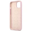 Guess GUHCP13SSLTGU Silicone Triangle iPhone 13 mini 5.4", hátlap, tok, lila