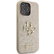 Guess GUHCP13XHG4SGD Glitter Script Big 4G iPhone 13 Pro Max 6.7", hátlap, tok, arany