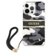 Guess GUHCP13XKCABBK iPhone 13 Pro Max 6.7" hátlap, tok Camo Strap Collection, fekete