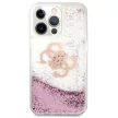 Guess GUHCP13XLG4GPI 4G Big Liquid Glitter iPhone 13 Pro Max 6,7", hátlap, tok, rózsaszín