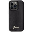 Guess Sequin Script Metal hátlap, tok iPhone 13 Pro Max, fekete