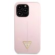 Guess GUHCP13XSLTGU iPhone 13 Pro Max 6.7" hátlap, tok Silicone Triangle, lila