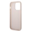 Guess iPhone 14 Pro 4G Metal Gold Logo (GUHCP14LG4GFPI) hátlap, tok, rózsaszín