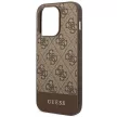 Guess GUHCP14LG4GLBR iPhone 14 Pro 6,1" hátlap, tok 4G Stripe Collection, barna