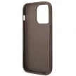 Guess GUHCP14LG4GLBR iPhone 14 Pro 6,1" hátlap, tok 4G Stripe Collection, barna