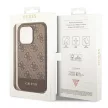 Guess GUHCP14LG4GLBR iPhone 14 Pro 6,1" hátlap, tok 4G Stripe Collection, barna
