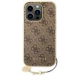 Guess GUHCP14LGF4GBR iPhone 14 Pro 6.1 "a hátlap, tok 4G Charms Collection, barna