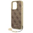 Guess GUHCP14LGF4GBR iPhone 14 Pro 6.1 "a hátlap, tok 4G Charms Collection, barna
