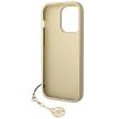 Guess GUHCP14LGF4GBR iPhone 14 Pro 6.1 "a hátlap, tok 4G Charms Collection, barna
