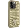 Guess GUHCP14LHDGTPD iPhone 14 Pro 6.1" hátlap, tok Rhinestone Triangle, arany