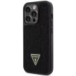Guess GUHCP14LHDGTPK Rhinestone Triangle iPhone 14 Pro 6.1", hátlap, tok, fekete