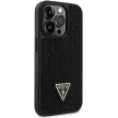 Guess GUHCP14LHDGTPK Rhinestone Triangle iPhone 14 Pro 6.1", hátlap, tok, fekete