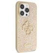 Guess GUHCP14LHG4SGD hátlap, tok iPhone 14 Pro Glitter Script Big 4G, arany
