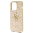 Guess GUHCP14LHG4SGD hátlap, tok iPhone 14 Pro Glitter Script Big 4G, arany
