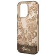 Guess GUHCP14LHGPLHC iPhone 14 Pro 6.1" hátlap, tok Porcelain Collection, barna