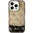 Guess GUHCP14LLC4PSGK iPhone 14 Pro 6.1" hátlap, tok Liquid Glitter 4G Transculent, fekete