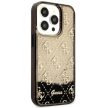 Guess GUHCP14LLC4PSGK iPhone 14 Pro 6.1" hátlap, tok Liquid Glitter 4G Transculent, fekete