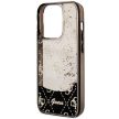 Guess GUHCP14LLC4PSGK iPhone 14 Pro 6.1" hátlap, tok Liquid Glitter 4G Transculent, fekete