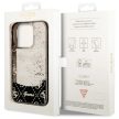 Guess GUHCP14LLC4PSGK iPhone 14 Pro 6.1" hátlap, tok Liquid Glitter 4G Transculent, fekete