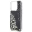 Guess GUHCP14LLCSGSGK iPhone 14 Pro 6.1" hátlap, tok Liquid Glitter Marble, fekete