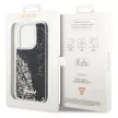 Guess GUHCP14LLCSGSGK iPhone 14 Pro 6.1" hátlap, tok Liquid Glitter Marble, fekete