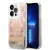 Guess iPhone 14 Pro Flower Liquid Glitter (GUHCP14LLFLSD) hátlap, tok, színes