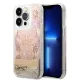 Guess iPhone 14 Pro Flower Liquid Glitter (GUHCP14LLFLSD) hátlap, tok, színes