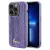 Guess GUHCP14LPSFDGSU Sequin Script Metal iPhone 14 Pro 6.1", hátlap, tok, lila