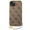 Guess GUHCP14MGF4GBR iPhone 14 Plus 6,7 "a hátlap, tok 4G Charms Collection, barna