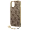 Guess GUHCP14MGF4GBR iPhone 14 Plus 6,7 "a hátlap, tok 4G Charms Collection, barna
