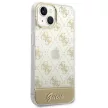 Guess GUHCP14MHG4MHG iPhone 14 Plus 6.7 " hátlap, tok 4G Pattern Script, arany