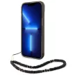 Guess GUHCP14MHGCOHK iPhone 14 Plus 6,7 " hátlap, tok Translucent Pearl Strap, fekete