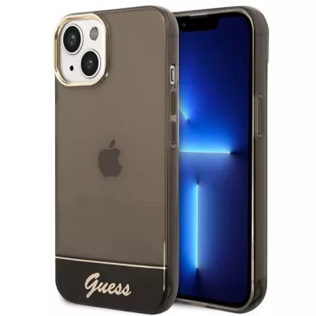   Guess GUHCP14MHGCOK Translucent iPhone 14 Plus/15 Plus 6.7", hátlap, tok, fekete