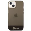 Guess GUHCP14MHGCOK Translucent iPhone 14 Plus/15 Plus 6.7", hátlap, tok, fekete