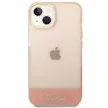 Guess GUHCP14MHGCOP Translucent iPhone 14 Plus/15 Plus 6.7" hátlap, tok, rózsaszín