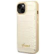 Guess GUHCP14MHGCRHD iPhone 14 Plus 6.7 " hátlap, tok Croco Collection, arany