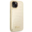 Guess GUHCP14MHGCRHD iPhone 14 Plus 6.7 " hátlap, tok Croco Collection, arany
