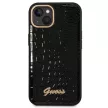 Guess GUHCP14MHGCRHK iPhone 14 Plus 6.7 " hátlap, tok Croco Collection, fekete