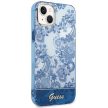 Guess GUHCP14MHGPLHB iPhone 14 Plus/15 Plus 6.7" hátlap, tok Porcelain Collection, kék