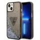 Guess iPhone 14 Plus Liquid Glitter Triangle Logo (GUHCP14MLFCTPK) hátlap, tok, fekete