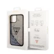 Guess iPhone 14 Plus Liquid Glitter Triangle Logo (GUHCP14MLFCTPK) hátlap, tok, fekete