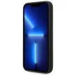 Guess GUHCP14MSLTGK Silicone Triangle iPhone 14 Plus/15 Plus 6.7", hátlap, tok, fekete