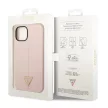 Guess GUHCP14MSLTGP iPhone 14 Plus 6.7" hátlap, tok Silicone Triangle, rózsaszín