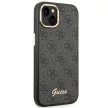 Guess GUHCP14SHG4SHK iPhone 14 6.1" 6.1 " hátlap, tok 4G Vintage Gold Logo, fekete