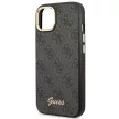 Guess GUHCP14SHG4SHK iPhone 14 6.1" 6.1 " hátlap, tok 4G Vintage Gold Logo, fekete